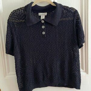 Rachel Zoe Crochet Polo